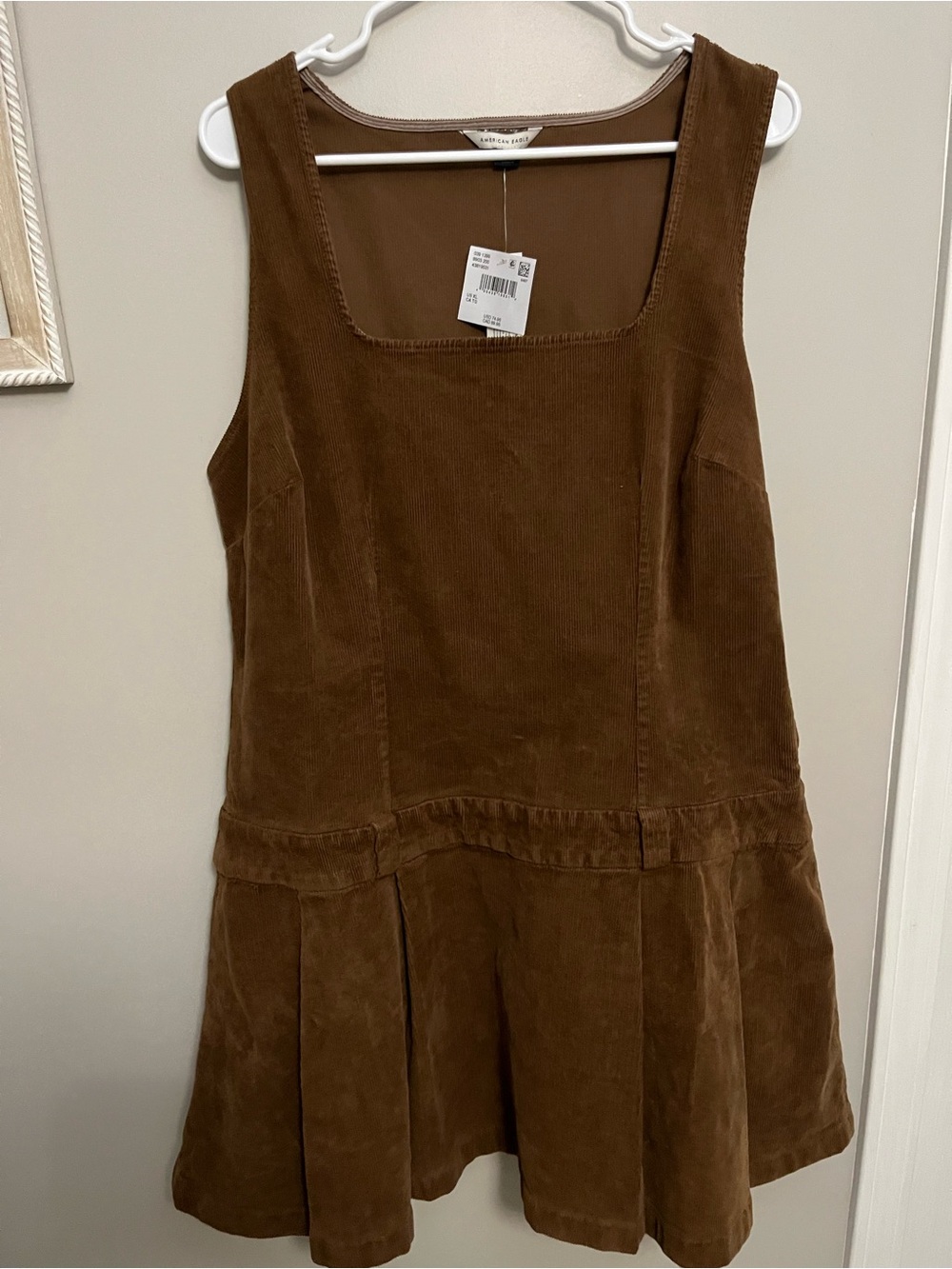 American Eagle Outfitters Brown Corduroy Tank Dress